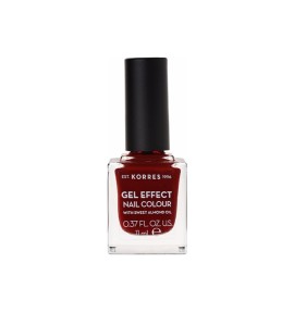 Korres Gel Effect Nail Colour 59 Wine Red 11ml