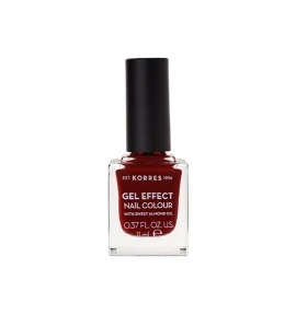 Korres Gel Effect Nail Colour 59 Wine Red 11ml