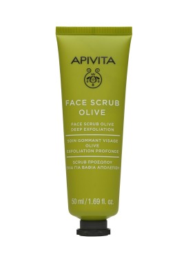 Apivita Face Scrub Κρέμα Βαθιάς Απολέπισης με ελιά 50ml