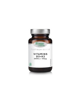 Power Health Platinum Vitamins D3+K2 2000iu 30caps