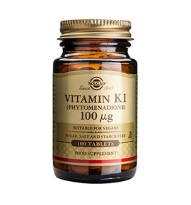 Solgar Vitamin K1 100μg tabs 100s