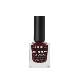 Korres Gel Effect Nail Colour 57 Burgundy Red 11ml