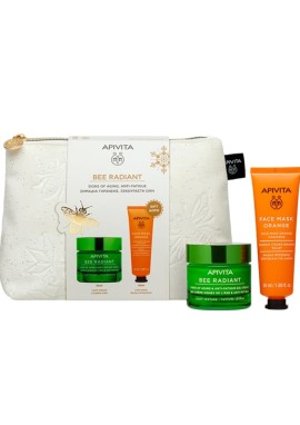 Apivita Promo Bee Radiant Κρέμα-Gel για Σημάδια Γήρανσης Eλαφριάς Υφής & Δώρο Αφρός Καθαρισμού, 78ml & Bee Sun Safe Ενυδατική Κρέμα-Gel Προσώπου SPF50, 2ml