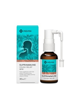 Agan Suprammune Cough Relief Σπρέι Λαιμού για τον Ξηρό & Ερεθιστικό Βήχα, 30ml