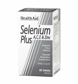 Health Aid Selenium Plus (Vitamins A, C, E & Zinc) 60tabs