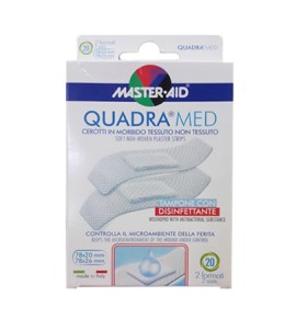 Master Aid Quadra Med 20 Strips 2 Μεγέθη