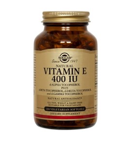 Solgar Vitamin E Natural 400 IU softgels 100s
