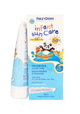 Frezyderm Infant Sun Care (Δώρο Επιπλέον Ποσότητα 50ml) Βρεφικό Αντηλιακό Γαλάκτωμα 12m+ SPF50, 100ml