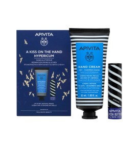 Apivita Bee Protecitve Hypericum Κρέμα Χεριών για Ξηρά/Σκασμένα Χέρια με Βάλσαμο & Μελισσοκέρι & Lipcare με Βούτυρο Κακάο SPF20 (50ml)