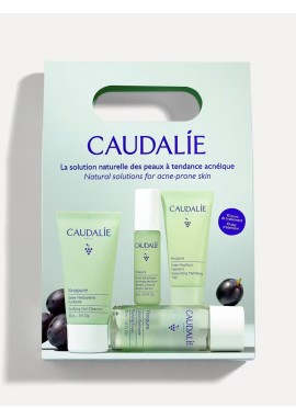 Caudalie Vinopure Serum 10ml & Purifying Gel Cleanser 30ml & Purifying Toner 50ml & Fluide Matiflant 15ml