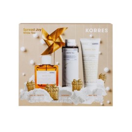 Korres Promo Spread Joy Με White Tea Eau De Toilette Γυναικείο Άρωμα 100ml & White Tea Showergel Αφρόλουτρο 250ml & White Tea Body Milk Γαλάκτωμα Σώματος 125ml