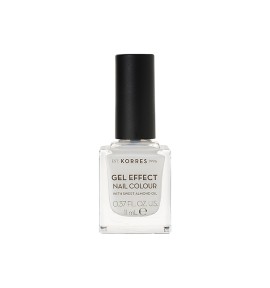 Korres Gel Effect Nail Colour 02 Porcelain White 11ml