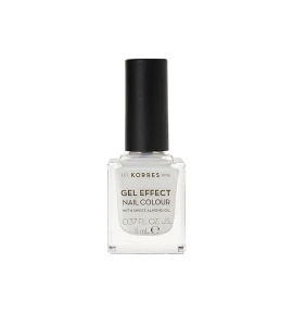 Korres Gel Effect Nail Colour 02 Porcelain White 11ml