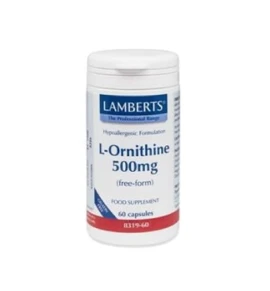 Lamberts L-Ornithine 500μg 60 caps