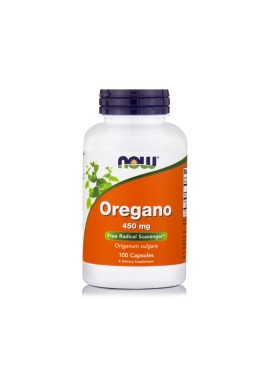 Now Foods Oregano 450mg Συμπλήρωμα Διατροφής Με Αντιβακτηριακές Ιδιότητες, 100caps