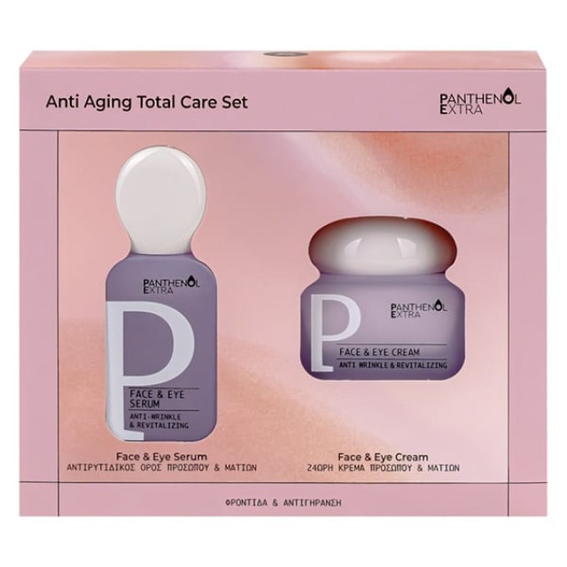 Panthenol Extra Promo Anti Aging Τοtal Care Ορός Προσώπου & Ματιών, 30ml & 24ωρη Κρέμα Προσώπου & Ματιών, 50ml