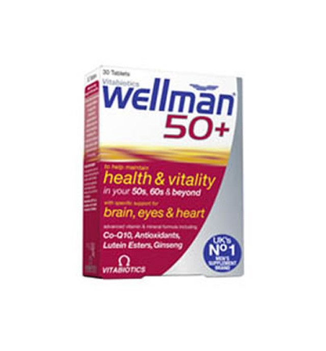 Vitabiotics Wellman 50+, 30s