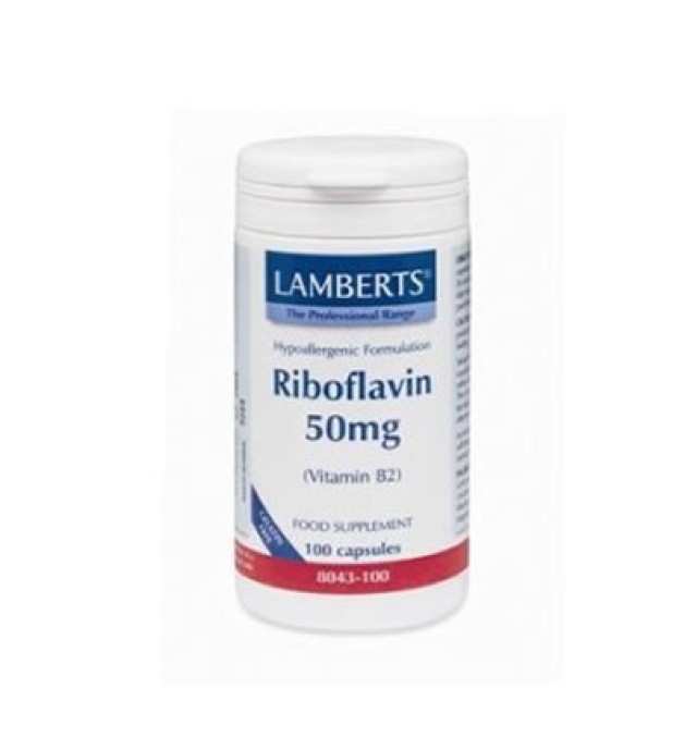 Lamberts VITAMIN B Riboflavin 50mg (B-2) 100 caps