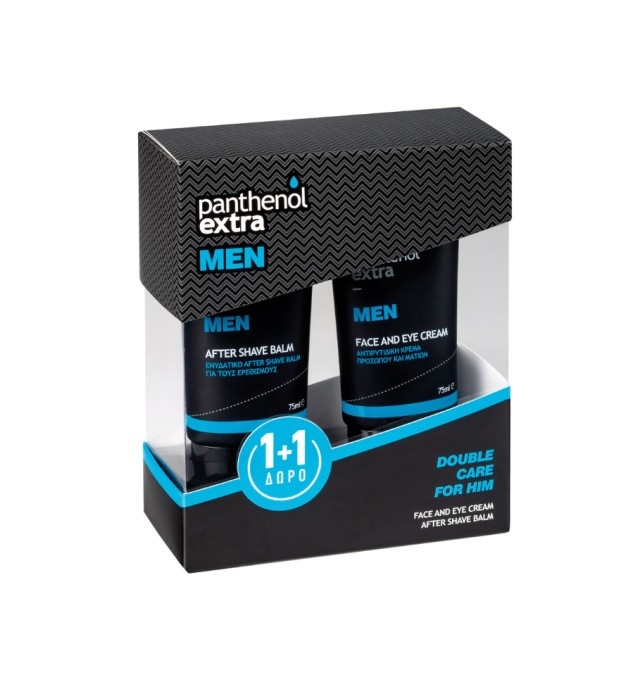 Panthenol Extra Pack MEN Face and Eye Cream 75ml & ΔΩΡΟ MΕΝ After Shave Balm 75ml