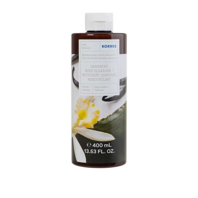 Korres Renewing Body Cleanser Mediterranean Vanilla Blossom Αφρόλουτρο με Άνθη Βανίλιας, 400ml