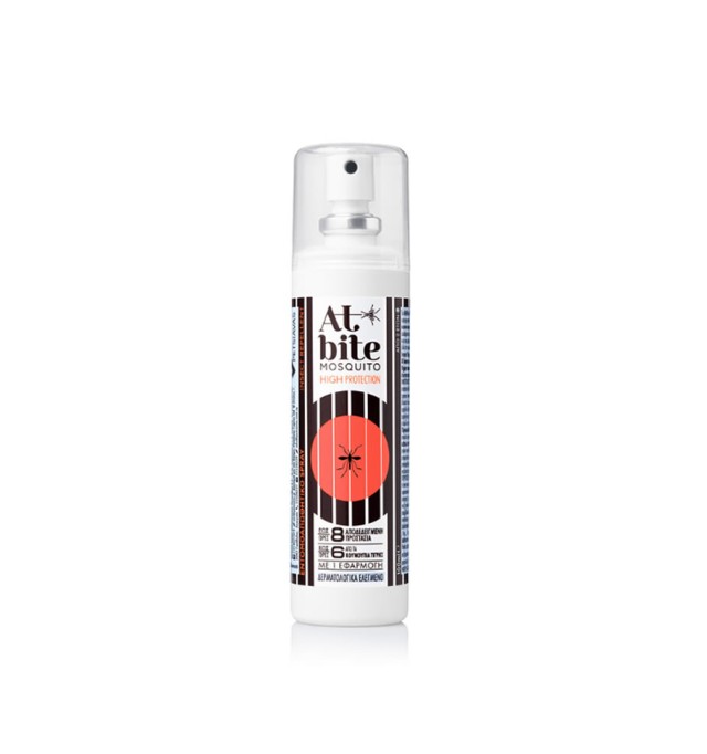 AtBite Mosquito High Protection Αντικουνουπικό Σπρέι Υψηλής Προστασίας, 100ml