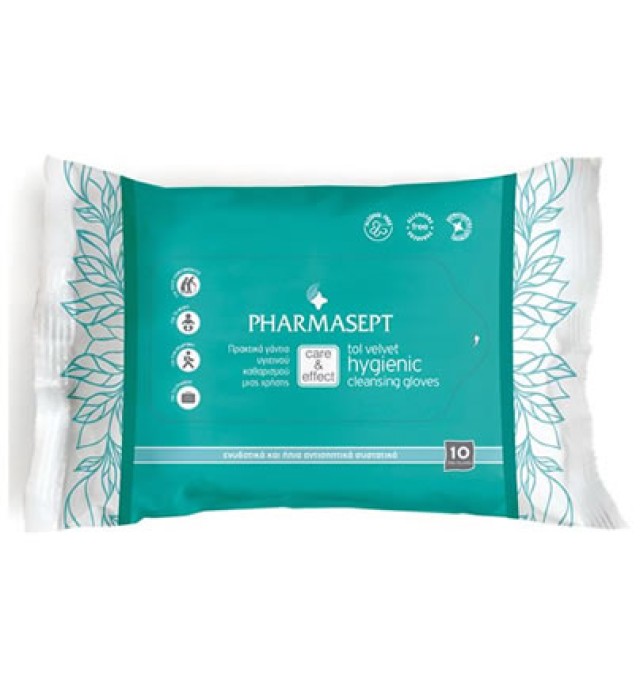 Tol Velvet Hygienic Cleansing Gloves (10 τμχ.)