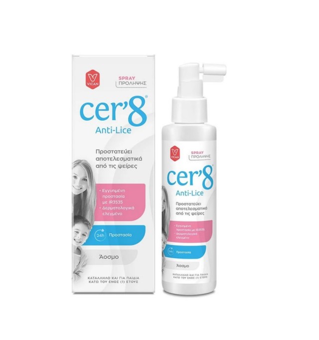 Vican Cer8 Anti-Lice Spray Πρόληψης 150ml