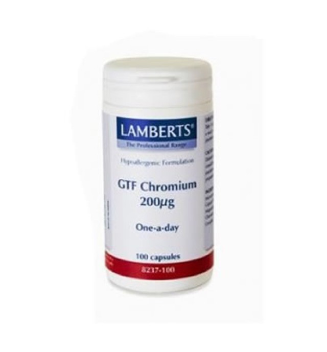 Lamberts GTF Chromium 200mg 100 caps