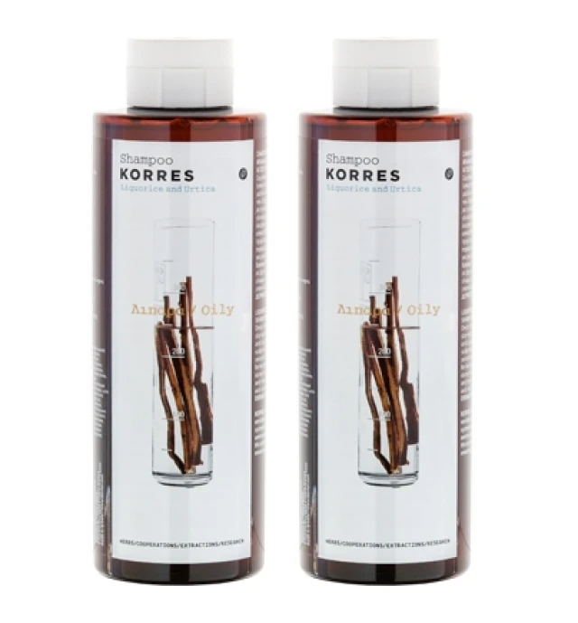Korres Σαμπουάν Γλυκύρριζα & Τσουκνίδα 250ml, 1+1 ΔΩΡΟ