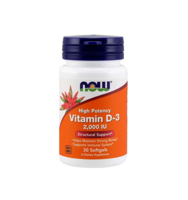 Now Foods Vitamin D-3 2000 IU softgels