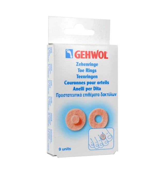 Gehwol Toe Ring Round, Στρογγυλός Προστατευτικός Δακτύλιος 9τμχ.