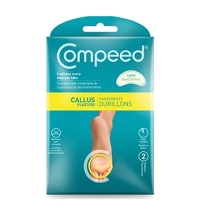 Compeed Callous Plasters Μεγάλα Επιθέματα για Σκληρύνσεις 2τμχ