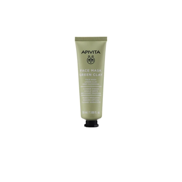 Apivita Face Mask Μάσκα για Βαθύ Καθαρισμό με πράσινη άργιλο 50ml