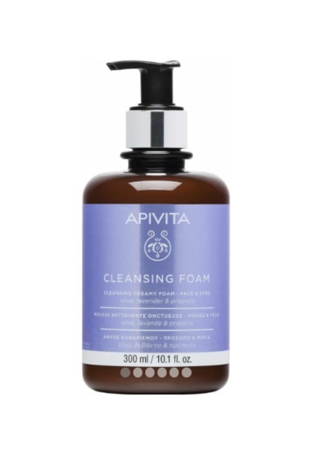 Apivita Cleansing Foam Face & Eyes με Ελιά & Λεβάντα Limited Edition 300ml
