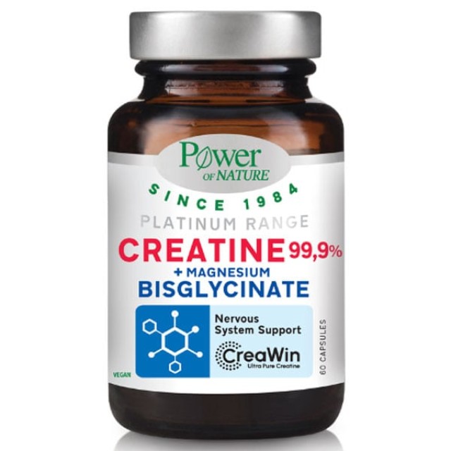 Power Health Platinum Range Creatine & Magnesium Bisglysinate 60cps