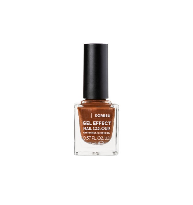 Korres Gel Effect Nail Colour No.66 Aegean Bronze Βερνίκι Νυχιών 11ml