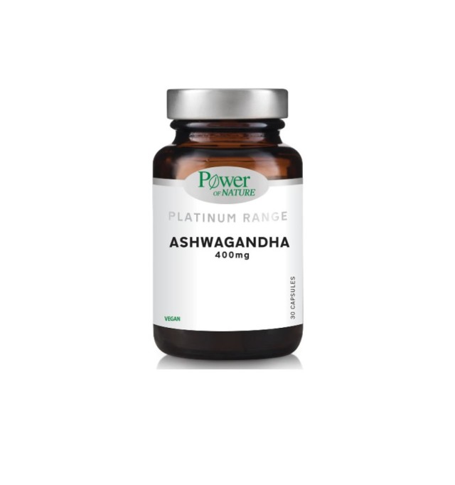 Power of Nature Platinum Range Ashwagandha 400mg, 30caps