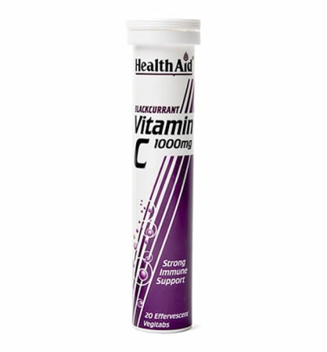 Health Aid Vitamin C 1000mg Φραγκοστάφυλο 20 tabs