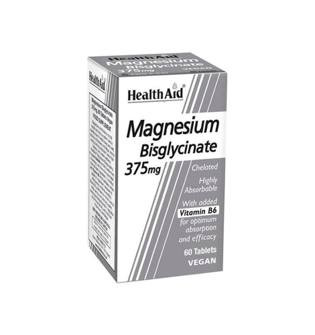 Health Aid Magnesium Bisglycinate 375mg 60tabs