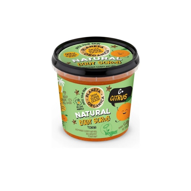Natura Siberica-Planeta Organica Skin Super Good Natural Body Scrub, C+Citrus, 360ml