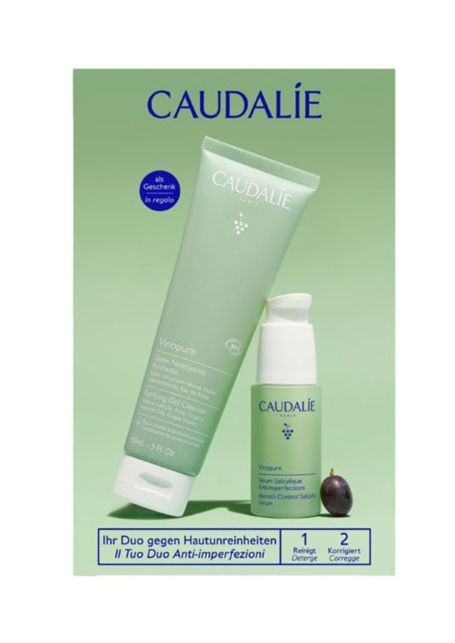 Caudalie Promo Vinopure Blemish Control Salicylic Serum Ορός Προσώπου κατά των Ατελειών, 30ml & Δώρο Vinopure Purifying Gel Cleanser Καθαριστικό Προσώπου κατά των Ατελειών, 150ml, 1σετ