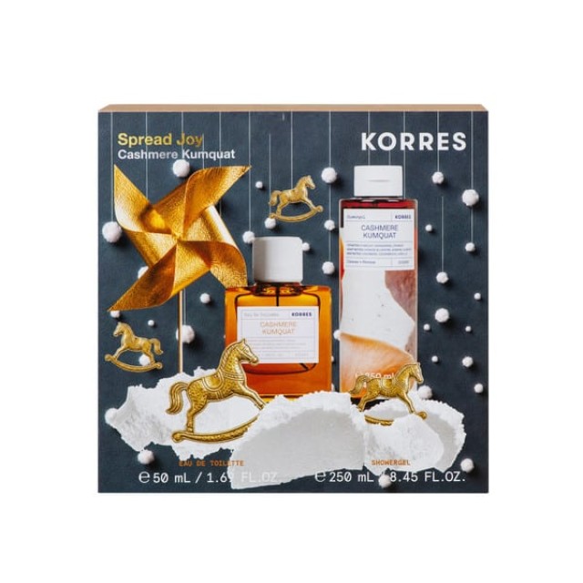 Korres Promo Spread Joy με Cashmere Kumquat Eau De Toilette Γυναικείο Άρωμα, 50ml & Cashmere Kumquat Showergel Γυναικείο Αφρόλουτρο, 250ml