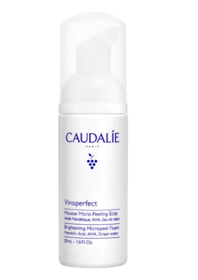 Caudalie Vinoperfect Brightening Micropeel Foam Αφρός Καθαρισμού Προσώπου, 50ml TRAVEL SIZE