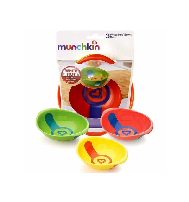 Munchkin Whte Hot Bowls 3τμχ.