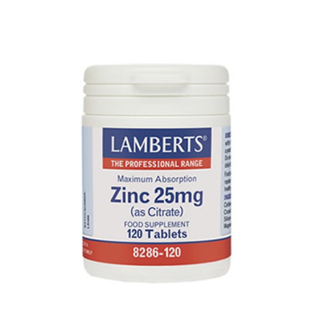 Lamberts Zinc 25mg (Citrate) 120tabs