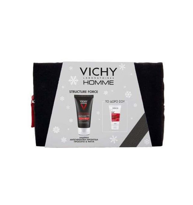 Vichy Promo Homme Structure Force 50ml & Δώρο Dercos Σαμπουάν Κατά της Τριχόπτωσης 50ml