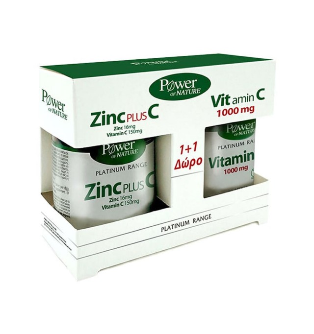 Power Health Platinum Zinc Plus C 30tabs & Vitamin C 1000mg 20tabs