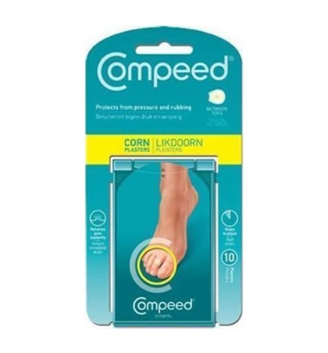 Compeed Corns Bet/N toes Κάλοι ανάμεσα στα δάκτυλα των ποδιών 10τμχ