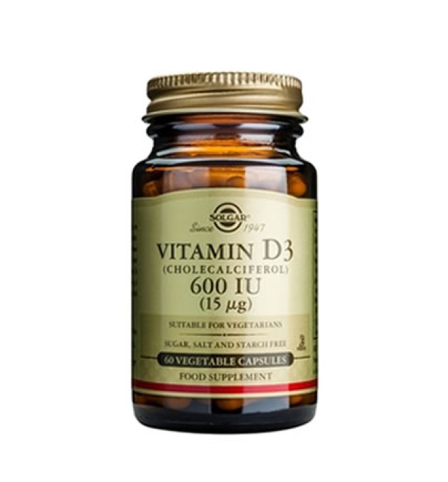 Solgar Vitamin D3 600IU veg. caps 60s