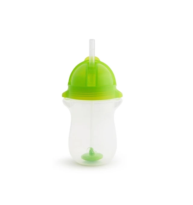 Munchkin Ποτήρι με Καλαμάκι & Βαρίδι Tip & Sip Tall Green 296ml